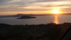 Sunset over lake Rotorua, on the way back 