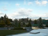 Early morning over the hotel &ndash; clouds 