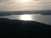 Helicopter flight over lake Rotorua to Mount Tarawera 